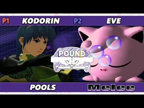 Pound 2022 - KoDoRiN (Marth) Vs. eve (Jigglypuff) SSBM Smash Melee Tournament