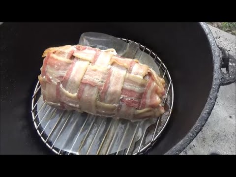 How to Cook Pork Loin in the Dutch Oven Bacon Wrapped Pork Loin
