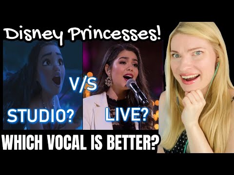 Vocal Coach Reacts: Disney Princesses Live VS Studio Vocals - ft Lea Salonga, Jodi Benson & More!