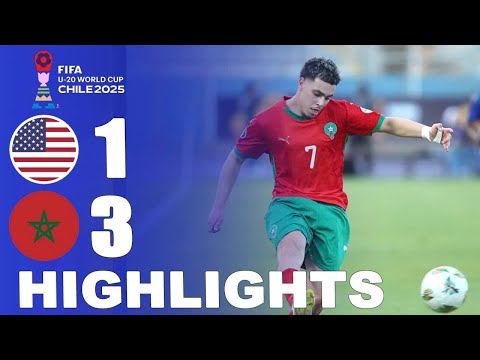 USA vs Morocco 1-3 Highlights | Quarter-finals | FIFA U-20 World Cup Chile 2025™
