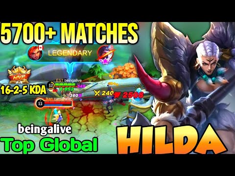 HILDA BEST BUILD IN 2021 | TOP GLOBAL HILDA beingalive - MOBILE LEGENDS