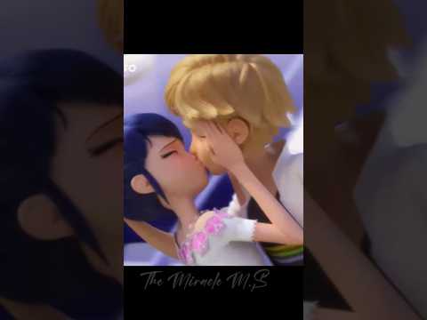 Miraculous - Revolution 🐞🐾 | Adrien and Marinette's first kiss 💗💗💗|#kiss #mlb #miraculous