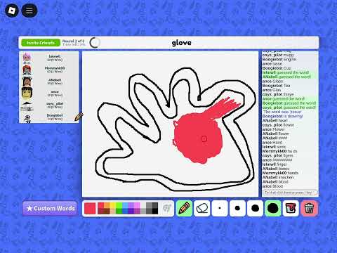 Playing draw and guess