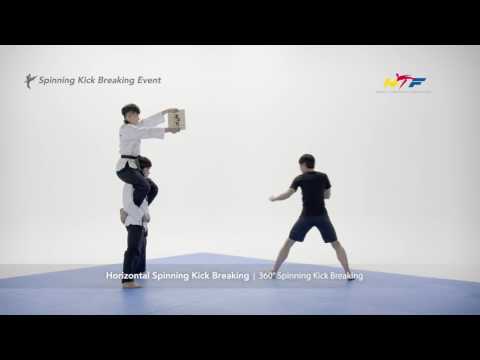 Horizontal Spinning Kick Breaking - 360° Spinning Kick Breaking
