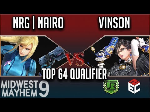 Midwest Mayhem 9 TOP 64 QUALIFIER - NRG | Nairo (Zero Suit Samus) vs Vinson (Bayonetta)