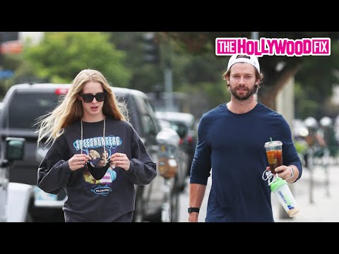 Patrick Schwarzenegger & Abby Champion Stop To Talk About The New RAM Rebel TRX Truck On Melrose Ave