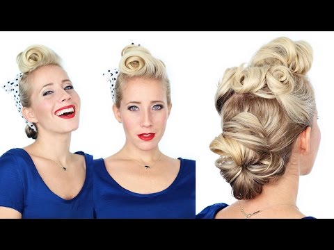 1940's Pin Up Girl Hairstyle