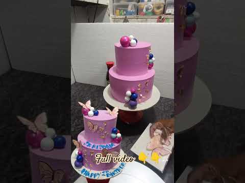 normal cake chocolate butterfly decorate