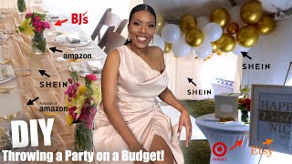 THROWING MY MOM A 50TH BIRTHDAY PARTY ON A BUDGET | SHEIN, AMAZON DECOR
