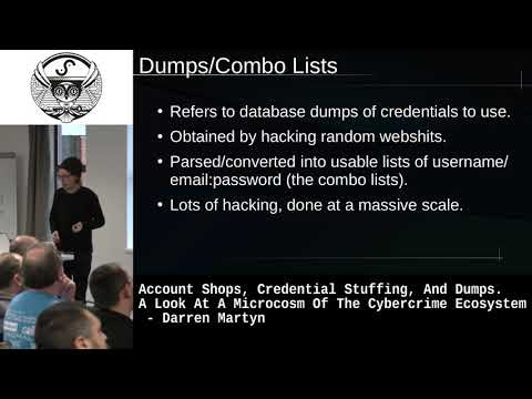 A Look At A Microcosm Of The Cybercrime Ecosystem - Darren Martyn