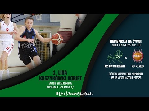 1. Liga koszykówki kobiet: AZS UW Warszawa vs Mon-Pol Płock