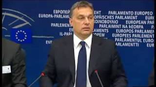 Orbán Viktor strasbourgi sajtótájékoztatója