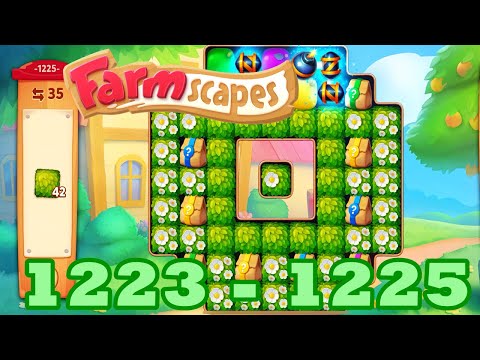 Farmscapes Level 1223 - 1225 HD Gameplay Walkthrough | 3 - match game | android | 1224 | GameGo Game