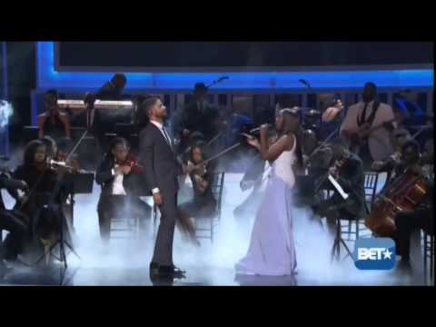 Jussie Smollett and Estelle UNCF Conqueror