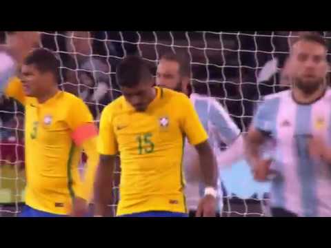 Brasil 0 x 1 Argentina - Amistosos 2017