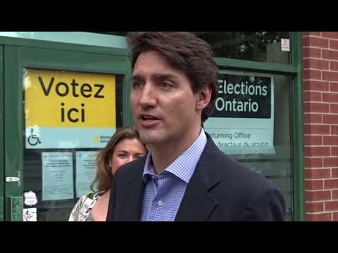 Prime Minister Justin Trudeau votes in Ottawa-Vanier-2018