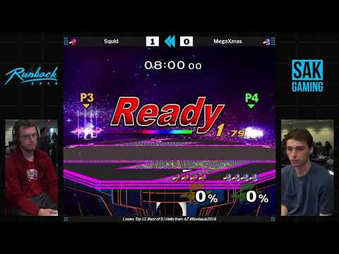 Runback 2018 Top 48 Losers Top 12 - Squid (Red Falco) vs MegaXmas (Falco)