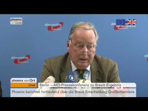 24 06 2016 Sehr wahre Worte der AFD zum Brexit.