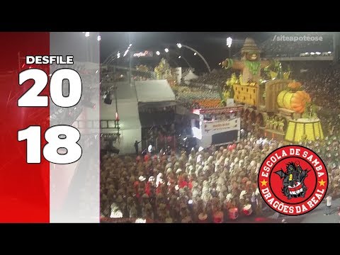 Bateria Dragões da Real 2018 - Desfile - #AoVivo18