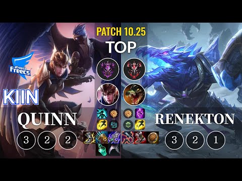 AF Kiin Quinn vs Renekton Top - KR Patch 10.25