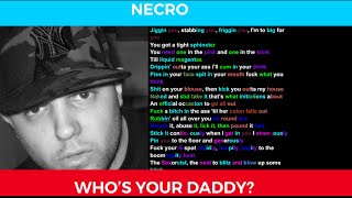 Necro on Who Yo Daddy?- Rhymes Highlighted