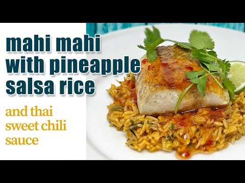 Mahi Mahi w/ Pineapple Salsa Rice (from Trader Joe's Ingredients) -- DAM That's Good!
