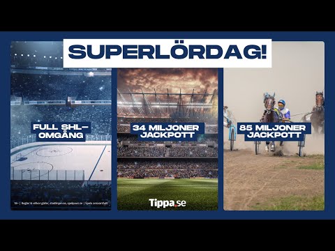 Superlördag | 34 miljoner på Stryktipset & 85 miljoner på V85!