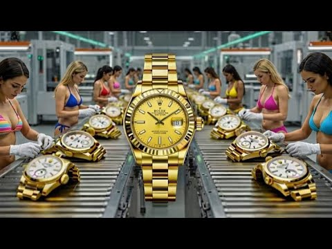 From 24K Bars to $50,000: Gold Watch Production Process Inside a Modern Gold Watch Factory