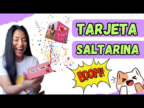 💌Como Hacer una TARJETA SALTARINA/Idea Divertida para ENAMORAR❤️🥰
