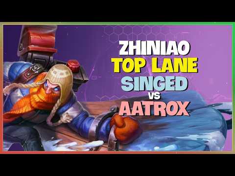Rank 1 Singed : This Dude is WRECKING the Super Server and CRUSHING Aatrox