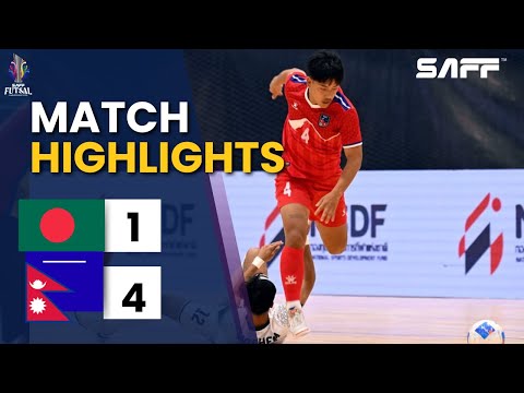 Bangladesh vs Nepal Futsal Highlights | Nepal Win 4–1 | SAFF Futsal Championship