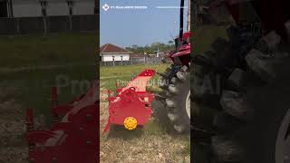 FOUR-WHEEL TRACTOR HERXULES STR 504 J EQUIPPED WITH ROTARY TILLER + DISC PLOUGH + IRON WHEEL