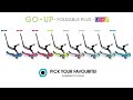 Globber Koloběžka Go Up Foldable Plus Lights Pastel Blue