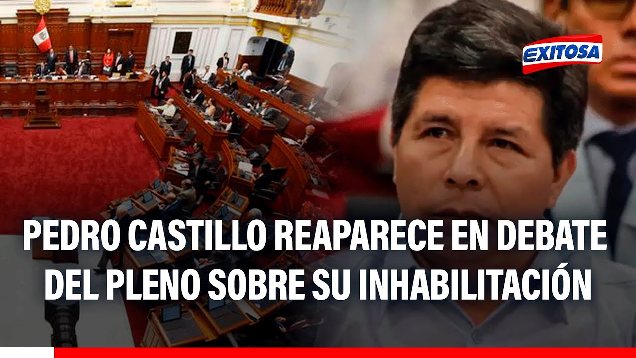 🔴🔵 Pedro Castillo REAPARECE virtualmente en debate del Pleno: "Valió la pena defender a mi pueblo"