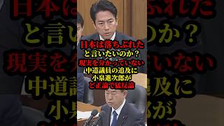 小泉進次郎が現実を分かっていない中道議員の追求をど正論で猛反論し話題に