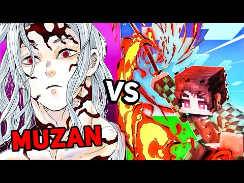 TANJIRO vs MUZAN from Demon Slayer in Minecraft Demon Slayer Mod