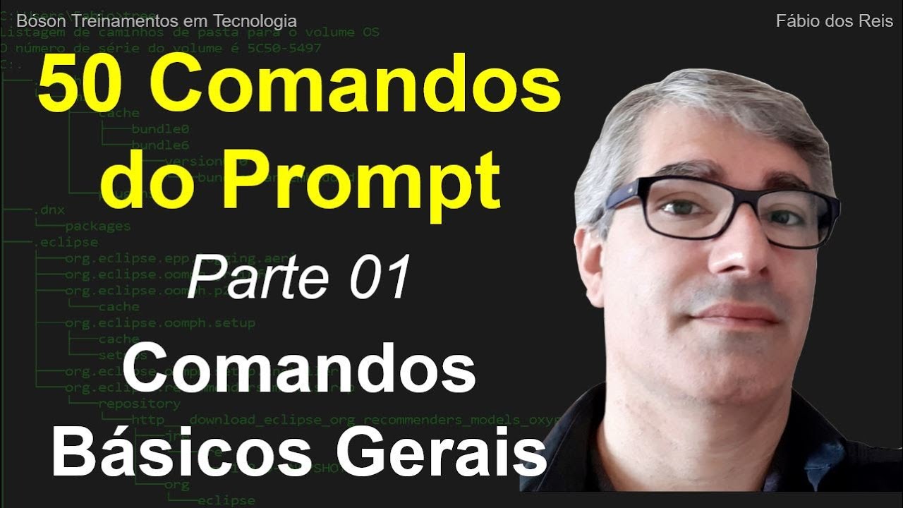 50 comandos do Prompt de Comandos 01 - Comandos Básicos Gerais