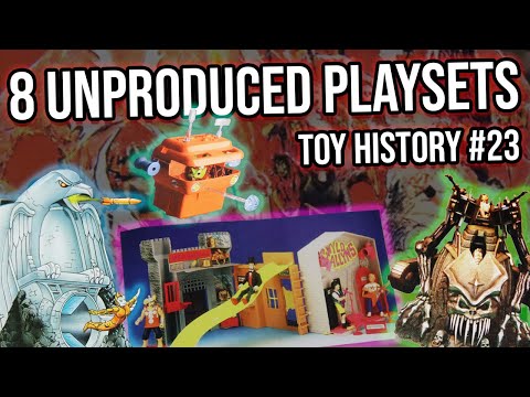 Unproduced Playsets! MOTU, Skeleton Warriors, Food Fighters, BuckyOHare, Tigersharks Toy History #24