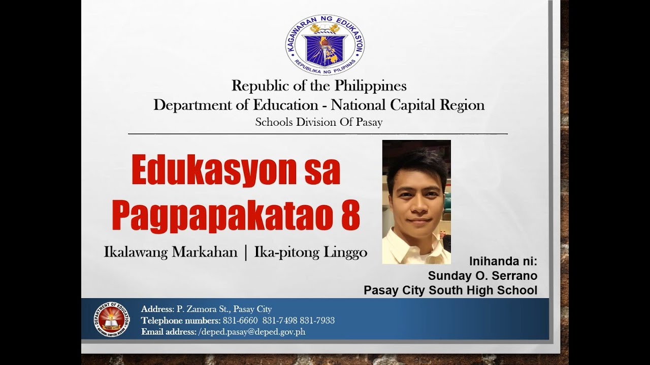 DepEd Pasay EsP8-Q2-W7