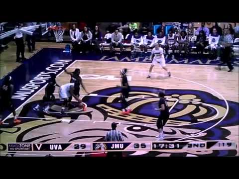JMU Dukes Women's Basketball (vs UVA 11.8.13) Highlights
