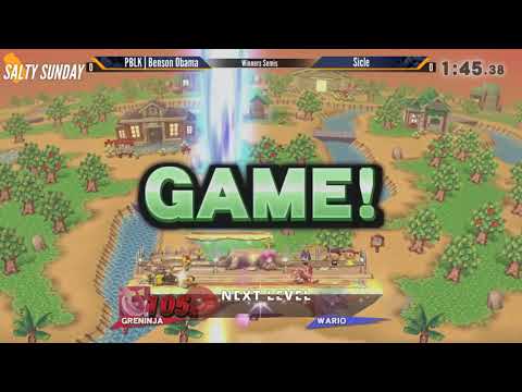SS185 [Wii U] - PBLK | Beson Obama (Greninja) vs Sicle (Wario) - Winners Semis