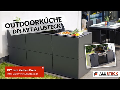 Outdoorküche selber bauen mit ALUSTECK®