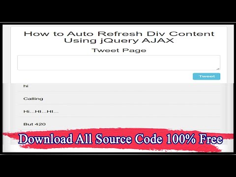How to Auto Refresh Div Content Using jQuery AJAX | Code Hunter