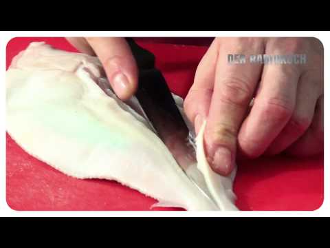 Wie filetiert man eine Scholle?