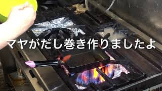 マヤがだし巻き作りましたよ