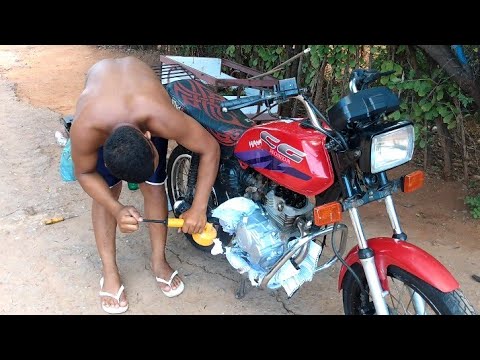 pintura espelhada com bombinha de matar mosquito (pintura das tampas do motor da today 94)