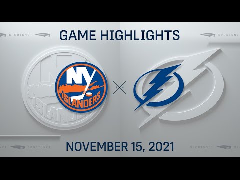 NHL Highlights | Islanders vs. Lightning - Nov. 15, 2021