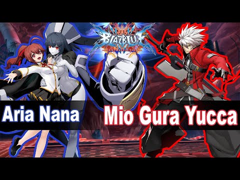 Blazblue Central Fiction Aria Nana (Celica) vs Mio Gura Yucca (Ragna) BBCF Ranked Match
