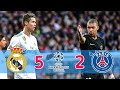 Real Madrid Vs Paris Saint Germain 5 2 All Goals HD