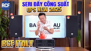 Gấp đôi hiệu năng với mạch class HD độc quyền của seri đẩy công suất QPS new 2025 RCF Italy